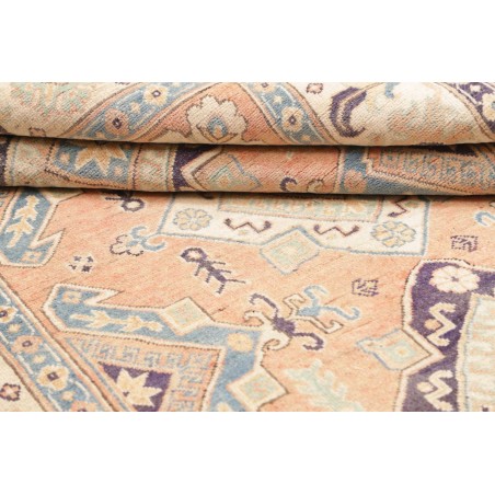 Tappeto Kazak Afghanistan beige azzurro 151x220