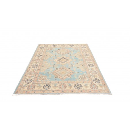 Tappeto Kazak Afghanistan bianco azzurro 151x204