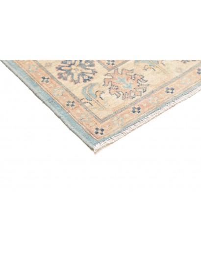 Tappeto Kazak Afghanistan bianco azzurro 151x204