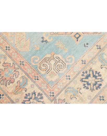Tappeto Kazak Afghanistan bianco azzurro 151x204
