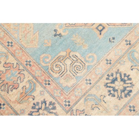 Tappeto Kazak Afghanistan bianco azzurro 151x204