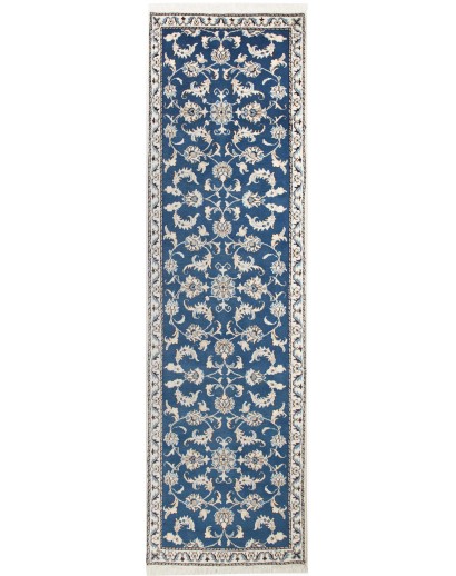 Tappeto Nain Kashmar Persia grigio bianco 80x285