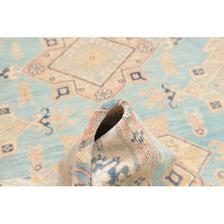 Tappeto Kazak Afghanistan bianco azzurro 151x204