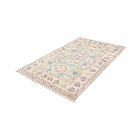 Tappeto Kazak Afghanistan beige bianco 127x194