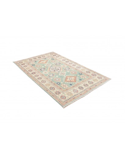 Tappeto Kazak Afghanistan beige bianco 127x194