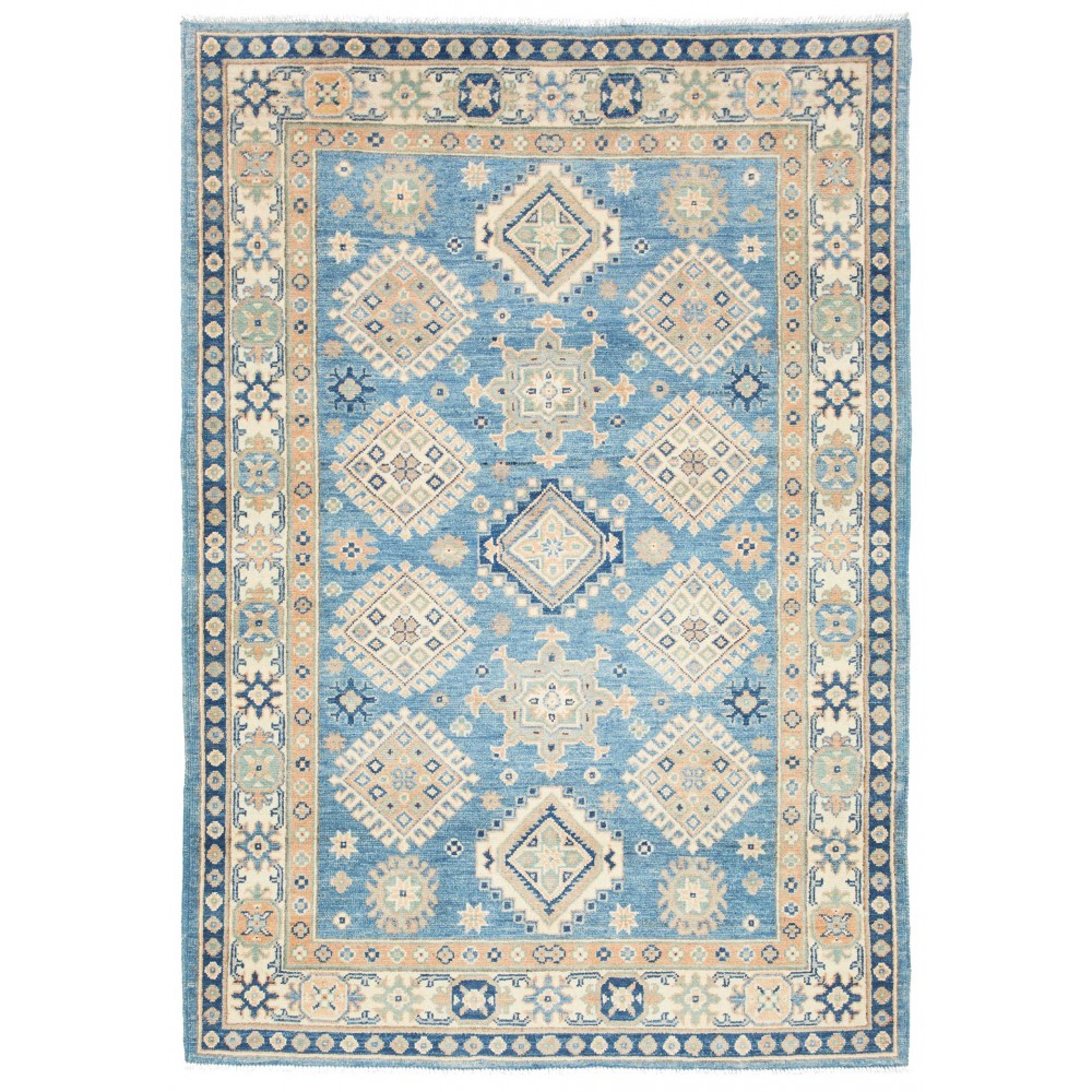 Tappeto Kazak Afghanistan beige grigio 123x182