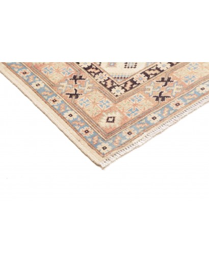 Tappeto Kazak Afghanistan bianco giallo 124x173