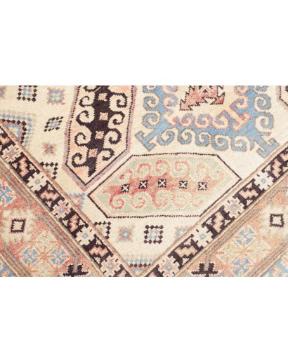 Tappeto Kazak Afghanistan bianco giallo 124x173