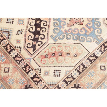 Tappeto Kazak Afghanistan bianco giallo 124x173