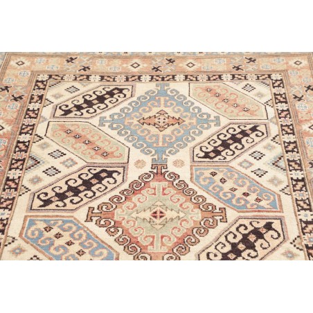 Tappeto Kazak Afghanistan bianco giallo 124x173