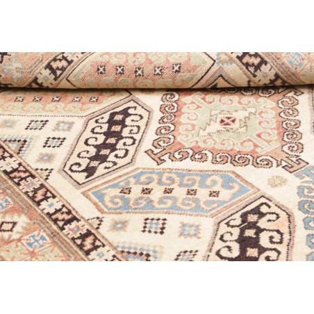Tappeto Kazak Afghanistan bianco giallo 124x173