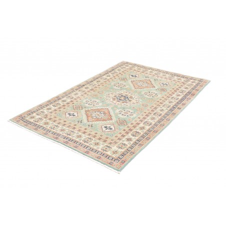Tappeto Kazak Afghanistan beige azzurro 121x176