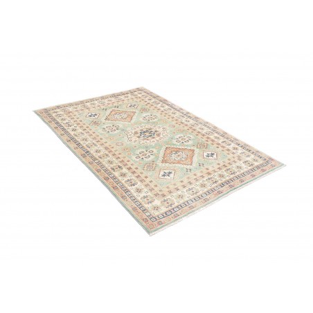 Tappeto Kazak Afghanistan beige azzurro 121x176