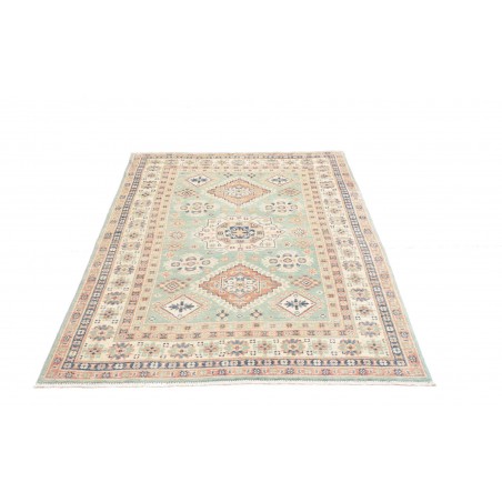 Tappeto Kazak Afghanistan beige azzurro 121x176