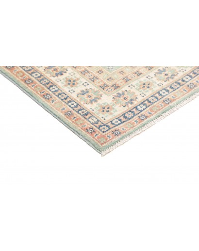 Tappeto Kazak Afghanistan beige azzurro 121x176