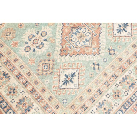 Tappeto Kazak Afghanistan beige azzurro 121x176