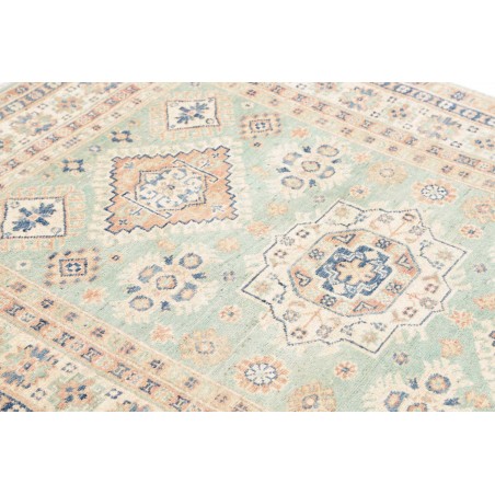 Tappeto Kazak Afghanistan beige azzurro 121x176