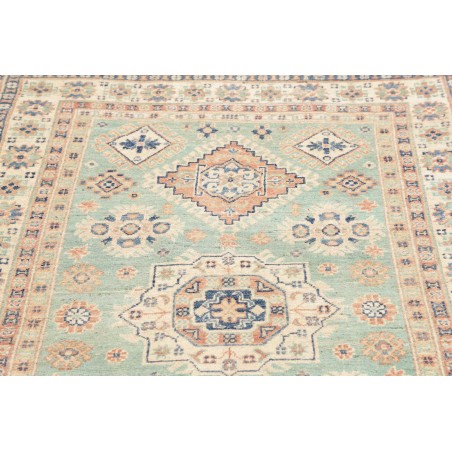 Tappeto Kazak Afghanistan beige azzurro 121x176