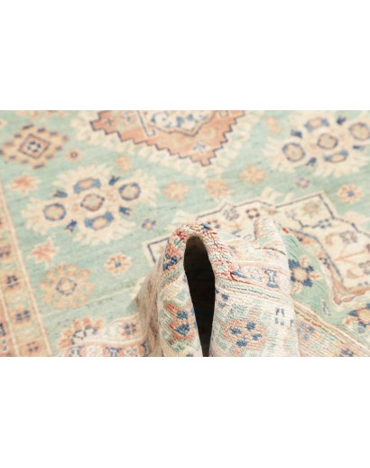 Tappeto Kazak Afghanistan beige azzurro 121x176