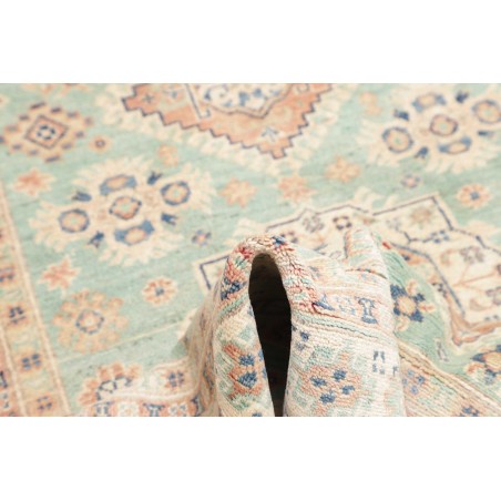 Tappeto Kazak Afghanistan beige azzurro 121x176
