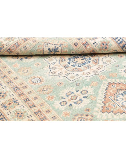 Tappeto Kazak Afghanistan beige azzurro 121x176