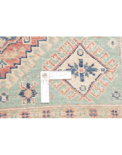 Tappeto Kazak Afghanistan beige azzurro 121x176