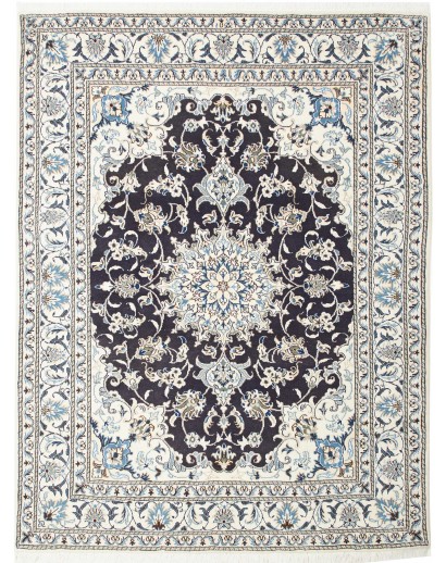 Tappeto Nain Kashmar Persia grigio 150x202
