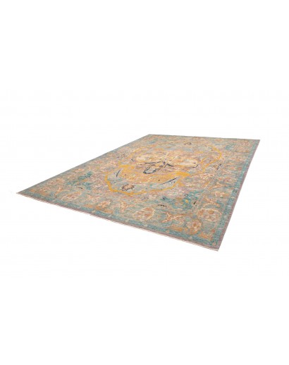 Tappeto Shahi Fine Pakistan marrone azzurro 279x371