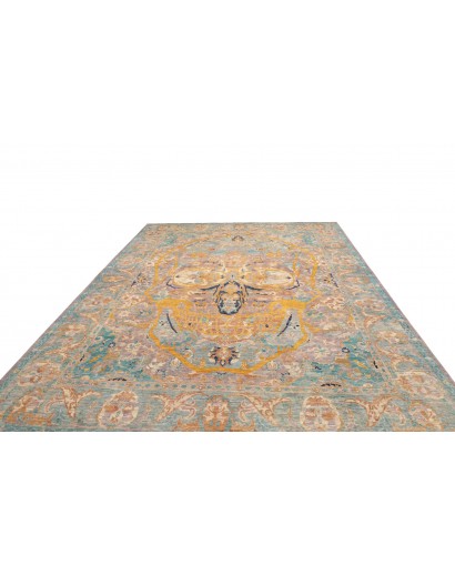Tappeto Shahi Fine Pakistan marrone azzurro 279x371