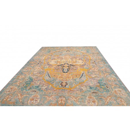 Tappeto Shahi Fine Pakistan marrone azzurro 279x371