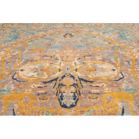 Tappeto Shahi Fine Pakistan marrone azzurro 279x371