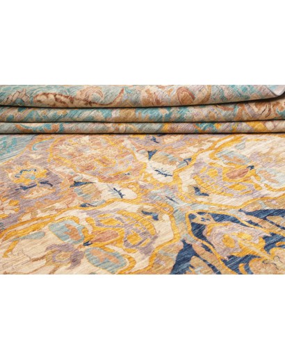 Tappeto Shahi Fine Pakistan marrone azzurro 279x371