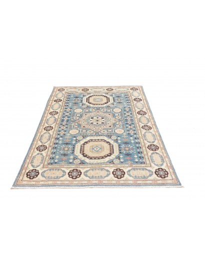 Tappeto Kazak Afghanistan beige azzurro 122x178