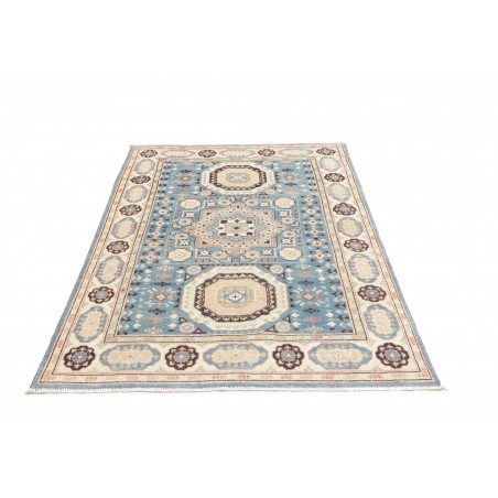 Tappeto Kazak Afghanistan beige azzurro 122x178