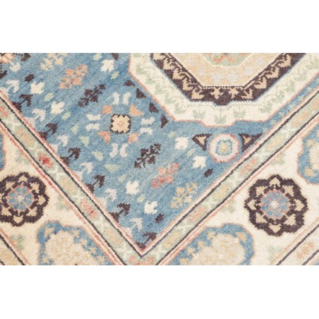 Tappeto Kazak Afghanistan beige azzurro 122x178