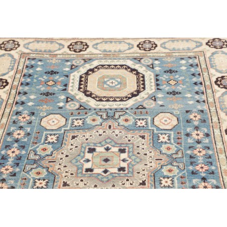 Tappeto Kazak Afghanistan beige azzurro 122x178