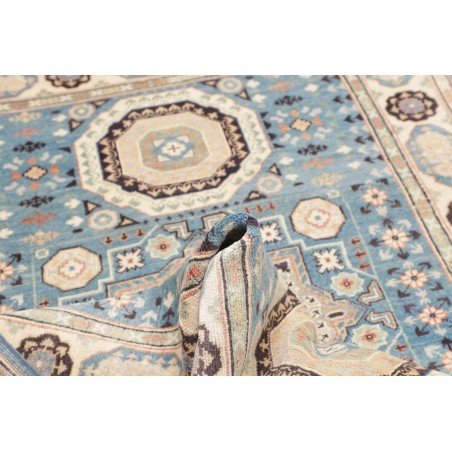 Tappeto Kazak Afghanistan beige azzurro 122x178