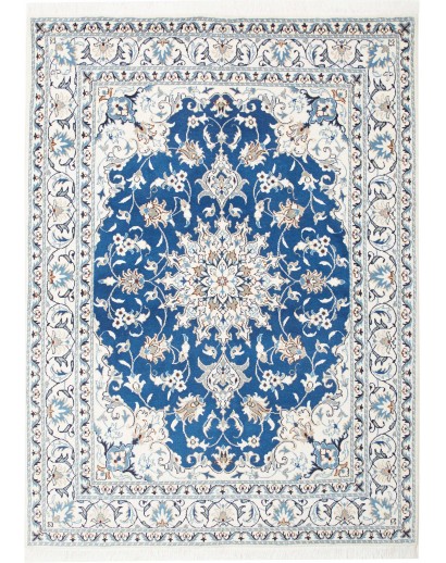 Tappeto Nain Kashmar Persia blu 150x200