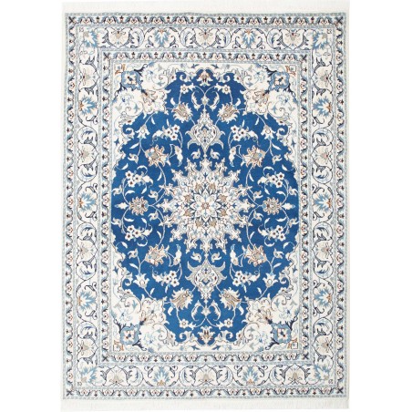 Tappeto Nain Kashmar Persia blu 150x200