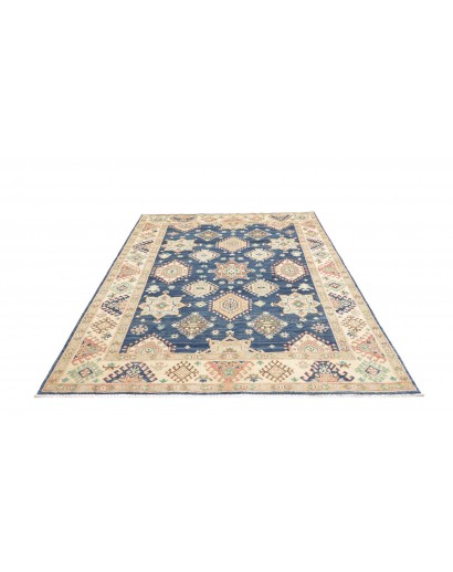 Tappeto Kazak Afghanistan bianco azzurro 173x240