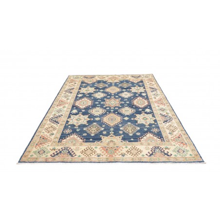 Tappeto Kazak Afghanistan bianco azzurro 173x240