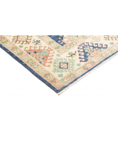 Tappeto Kazak Afghanistan bianco azzurro 173x240