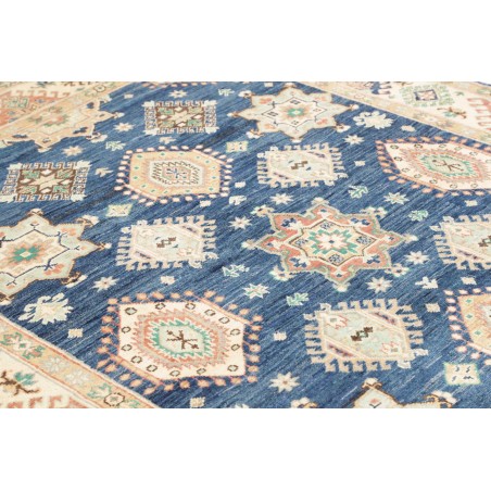 Tappeto Kazak Afghanistan bianco azzurro 173x240