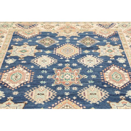 Tappeto Kazak Afghanistan bianco azzurro 173x240