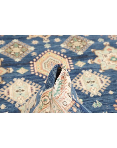 Tappeto Kazak Afghanistan bianco azzurro 173x240