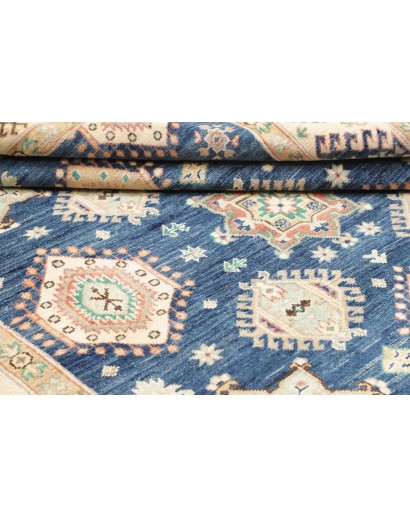 Tappeto Kazak Afghanistan bianco azzurro 173x240