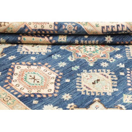 Tappeto Kazak Afghanistan bianco azzurro 173x240