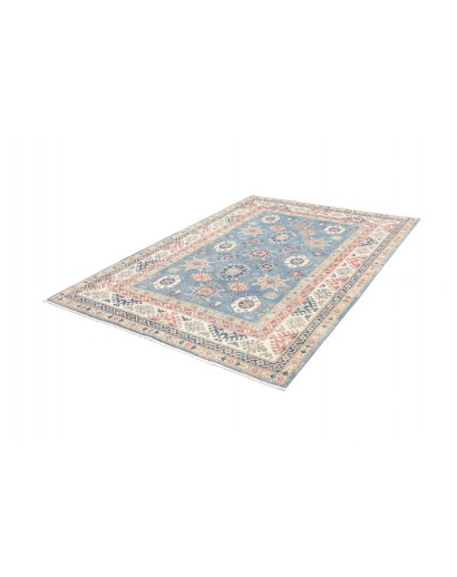 Tappeto Kazak Afghanistan beige azzurro 172x242