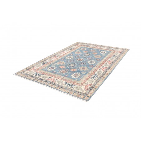 Tappeto Kazak Afghanistan beige azzurro 172x242