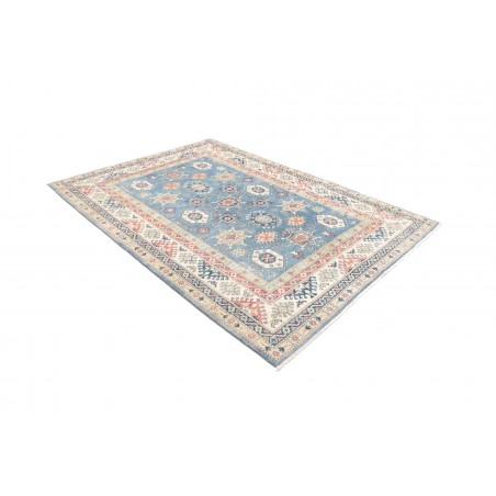 Tappeto Kazak Afghanistan beige azzurro 172x242